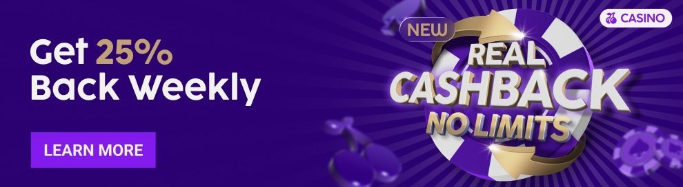 Casino Cashback 25% 2026